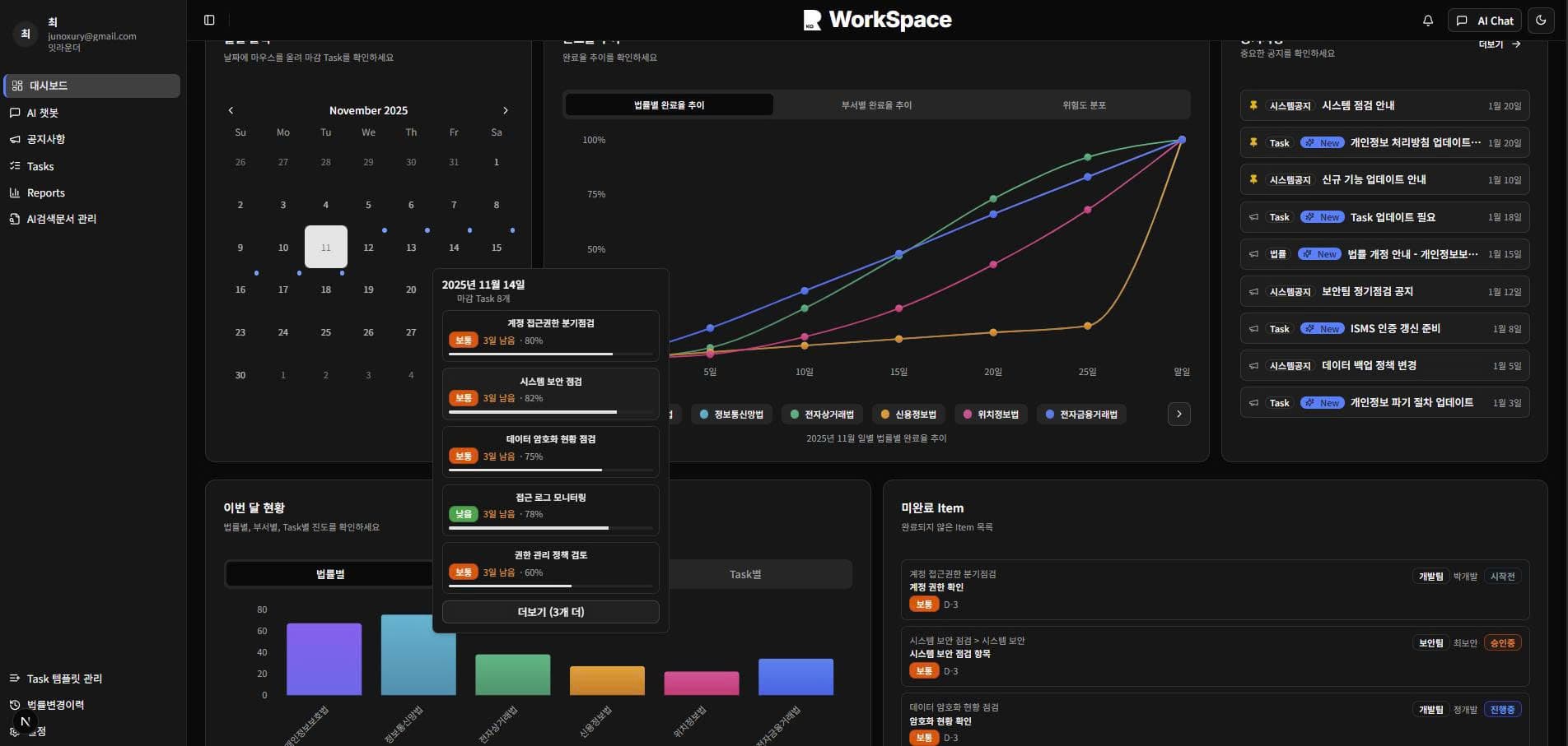 대시보드 스크린샷 4